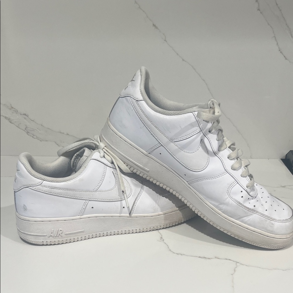 Nike Air Force 1 Men's White Sneakers Size 13